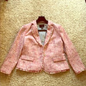 Banana Republic Pink Tweed Blazer